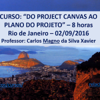 Curso Do Project Canvas ao Plano do Projeto – 02 de setembro – Rio de Janeiro