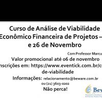 Aproveite o valor promocional para o Curso de Viabilidade Econômico-Financeira até 06 de novembro